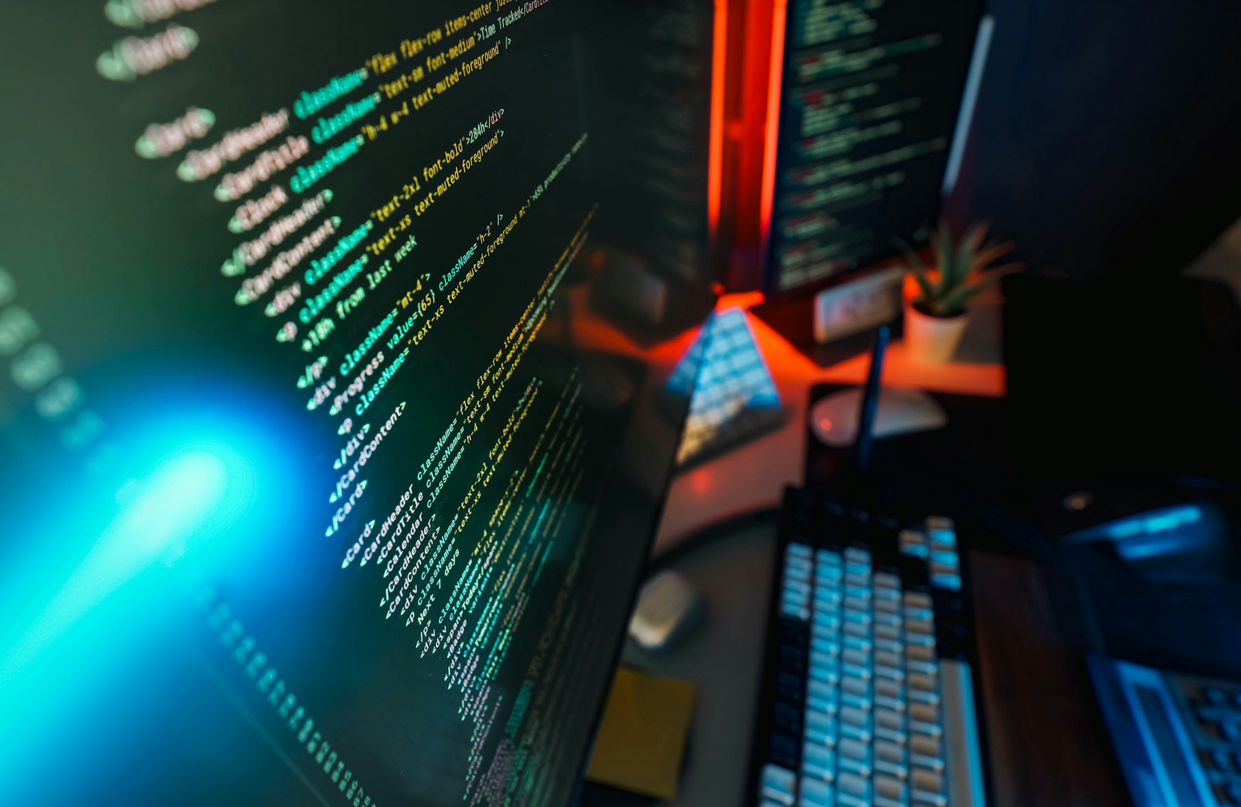 Programmcode auf mehreren Bildschirmen